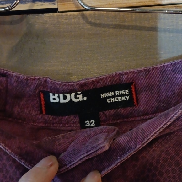 BDG shorts High Rise Cheeky 32 pink snake skin - Picture 5 of 8